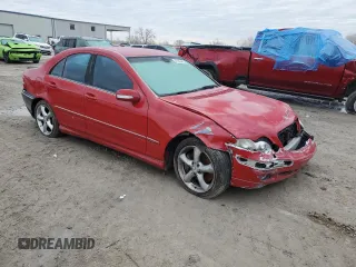 2006 Mercedes-Benz C 230 Sport with VIN WDBRF52H76F787247, listed as a Copart auction lot 43166465 with 195,570 mi miles and Salvage Title. Bid and sale history available at carsss.com. Image 4.