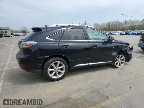 2011 Lexus RX 350 with VIN 2T2ZK1BA0BC042038, listed as a Copart auction lot 52533455 with 100,728 mi miles and Salvage Title. Bid and sale history available at DreamBid. Image 3.