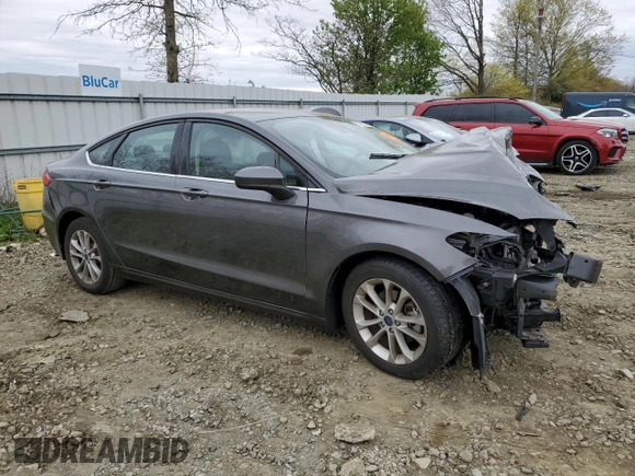 2020 Ford Fusion SE with VIN 3FA6P0HD5LR158888, listed as a Copart auction lot 53682415 with 66,123 mi miles and Salvage title. Bid and sale history available at DreamBid. Image 4.