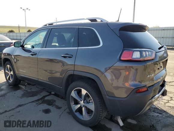 2019 Jeep Cherokee Limited with VIN 1C4PJMDX2KD283474, listed as a Copart auction lot 52799845 with 38,499 mi miles and Salvage Title. Bid and sale history available at carsss.com. Image 2.