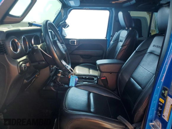 2020 Jeep Gladiator Overland with VIN 1C6HJTFG4LL162262, listed as a Copart auction lot 57261325 with 74,856 mi miles and Salvage title. Bid and sale history available at DreamBid. Image 7.