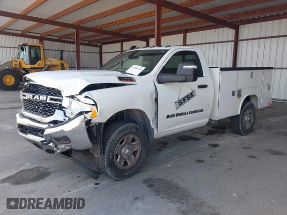 2023 Ram 2500 with VIN 3C7WR5AJ7PG567772, listed as a IAAI auction lot 42180314 with 48,197 mi miles and . Bid and sale history available at DreamBid. Image 2.