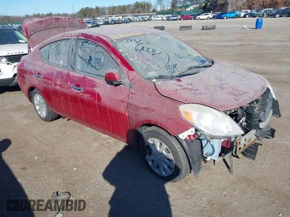 2014 Nissan Versa S Plus with VIN 3N1CN7APXEL810719, listed as a IAAI auction lot 41713483 with Not Provided miles. Bid and sale history available at carsss.com. Image 1.