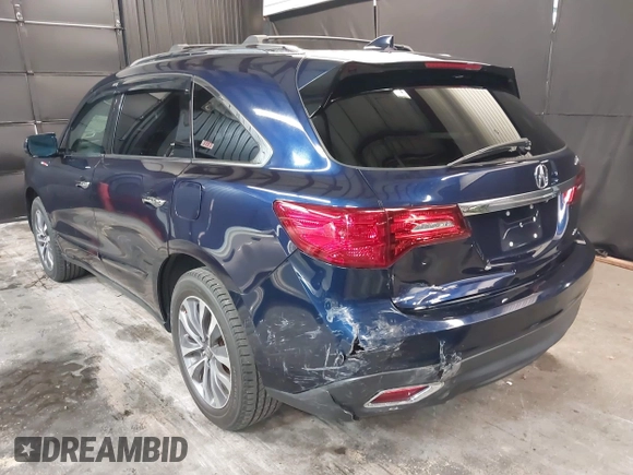 2016 Acura MDX w/Tech with VIN 5FRYD4H42GB037938, listed as a IAAI auction lot 41913723 with 109,547 mi miles. Bid and sale history available at carsss.com. Image 6.