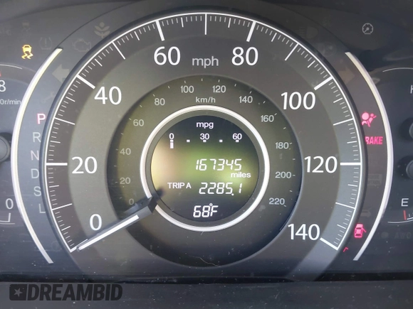 2015 Honda CR-V EX with VIN 5J6RM4H55FL090900, listed as a IAAI auction lot 42229472 with 167,345 mi miles and . Bid and sale history available at DreamBid. Image 7.