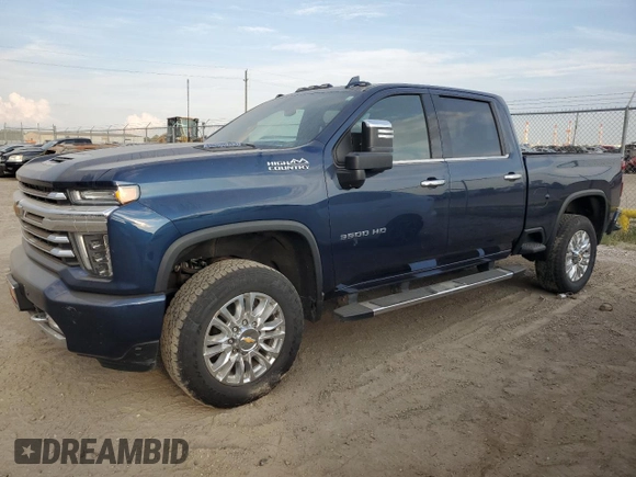 2022 Chevrolet Silverado 3500HD High Country with VIN 1GC4YVEY9NF324803, listed as a Copart auction lot 72029354 with 52,090 mi miles and Salvage Title. Bid and sale history available at carsss.com. Image 1.