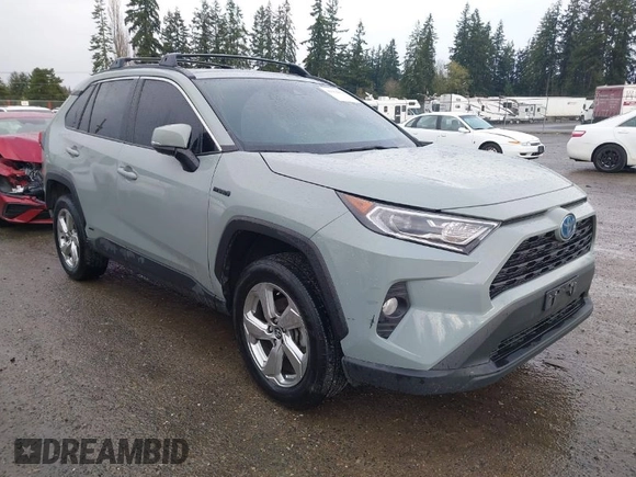 2021 Toyota RAV4 Hybrid LE with VIN 4T3B6RFVXMU011748, listed as a IAAI auction lot 41964676 with 78,001 mi miles. Bid and sale history available at carsss.com. Image 1.
