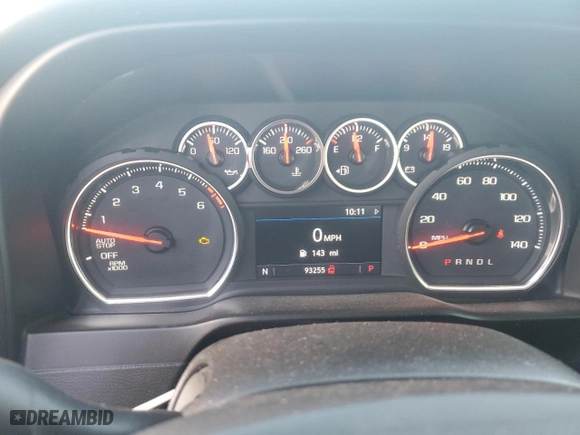 2019 Chevrolet Silverado 1500 LT with VIN 1GCPWCEDXKZ136466, listed as a Copart auction lot 43632165 with 93,255 mi miles and Salvage Title. Bid and sale history available at carsss.com. Image 9.