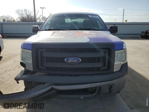 2014 Ford F-150 XL with VIN 1FTMF1CM2EKD70205, listed as a Copart auction lot 43963335 with 214,912 mi miles and Salvage title. Bid and sale history available at DreamBid. Image 5.