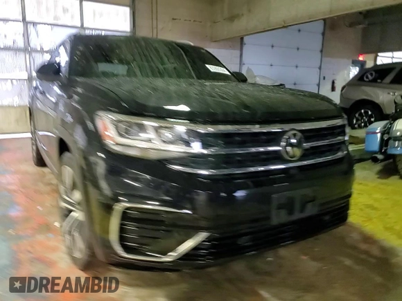 2021 Volkswagen Atlas SEL Premium R-Line with VIN 1V2FE2CA9MC232921, listed as a Copart auction lot 83993304 with 48,077 mi miles and Salvage title. Bid and sale history available at DreamBid. Image 11.