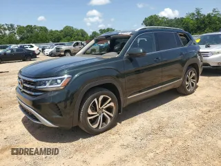 2021 Volkswagen Atlas SEL Premium z VIN 1V2TR2CA7MC514918, wystawiony jako Copart lot #56557645 z przebiegiem 34 148 mil mil oraz Szkoda całkowita • Salvage title. Historia ofert i sprzedaży dostępna na DreamBid. Obrazek 1.
