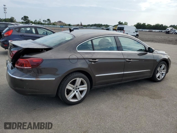 2014 Volkswagen CC R-Line with VIN WVWBP7AN9EE538276, listed as a Copart auction lot 64852674 with 143,474 mi miles and Salvage Title. Bid and sale history available at carsss.com. Image 3.