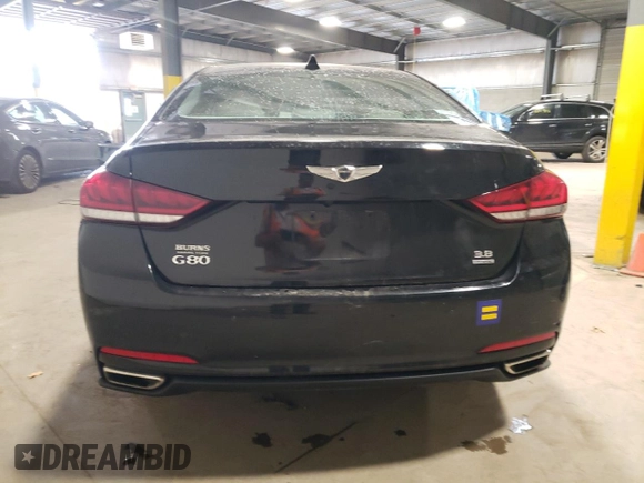 2017 Genesis G80 3.8L with VIN KMHGN4JE1HU199075, listed as a Copart auction lot 72238284 with 41,891 mi miles and Salvage Title. Bid and sale history available at carsss.com. Image 6.