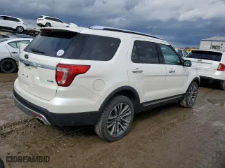 2017 Ford Explorer Platinum with VIN 1FM5K8HT5HGA00782, listed as a Copart auction lot 46966625 with 154,738 mi miles and Clean Title. Bid and sale history available at carsss.com. Image 3.