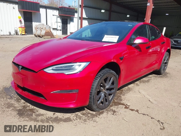 2021 Tesla Model S Long Range z VIN 5YJSA1E51MF436329, wystawiony jako IAAI lot #41918018 z przebiegiem 44 029 mil mil oraz . Historia ofert i sprzedaży dostępna na DreamBid. Obrazek 19.