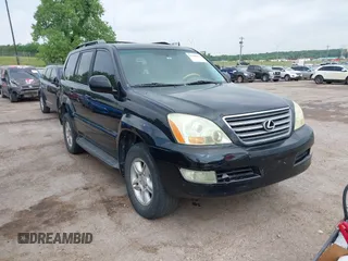 2006 Lexus GX 470 with VIN JTJBT20X760124250, listed as a IAAI auction lot 42286872 with 225,320 mi miles and . Bid and sale history available at DreamBid. Image 1.