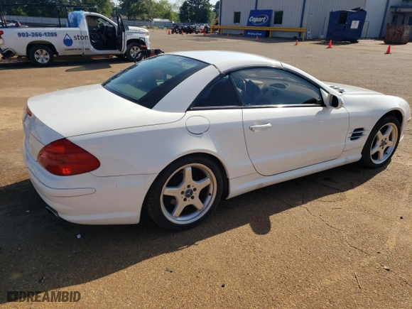 2003 Mercedes-Benz SL-Class with VIN WDBSK75F33F060315, listed as a Copart auction lot 53756435 with 80,577 mi miles and Clean Title. Bid and sale history available at carsss.com. Image 3.
