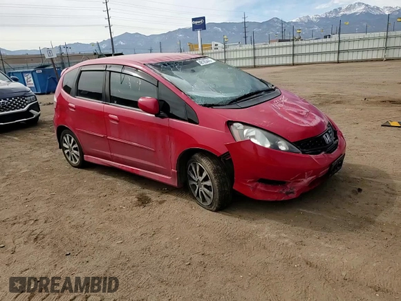 2012 Honda Fit Sport with VIN JHMGE8H52CC039480, listed as a Copart auction lot 48185445 with 106,663 mi miles and Salvage Title. Bid and sale history available at DreamBid. Image 11.