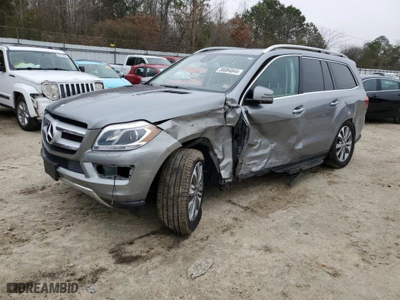 2016 Mercedes-Benz GL with VIN 4JGDF2EE5GA702735, listed as a Copart auction lot 38084844 with 57,791 mi miles. Bid and sale history available at carsss.com. Image 1.