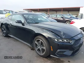 2024 Ford Mustang EcoBoost with VIN 1FA6P8TH0R5136513, listed as a IAAI auction lot 42154861 with 9,281 mi miles and . Bid and sale history available at DreamBid. Image 1.