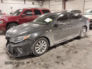 2018 Kia Optima LX with VIN 5XXGT4L30JG241236, listed as a IAAI auction lot 41612332 with 73,494 mi miles. Bid and sale history available at carsss.com. Image 2.