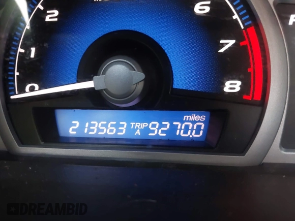 2008 Honda Civic Cpe EX with VIN 2HGFG12878H517447, listed as a IAAI auction lot 41925712 with 213,563 mi miles. Bid and sale history available at carsss.com. Image 7.