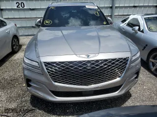 2021 Genesis GV80 with VIN KMUHBDSB5MU059687, listed as a Copart auction lot 59453104 with 0 mi miles and Non Repairable. Bid and sale history available at carsss.com. Image 5.