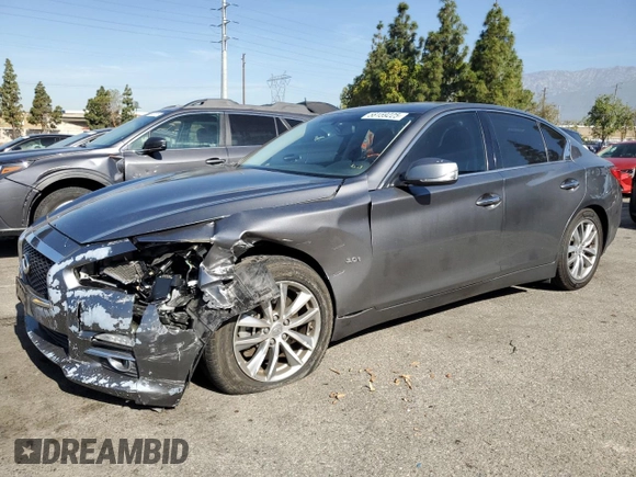 2017 Infiniti Q50 Premium with VIN JN1EV7AP3HM735316, listed as a Copart auction lot 58159225 with 80,793 mi miles and Salvage title. Bid and sale history available at DreamBid. Image 1.