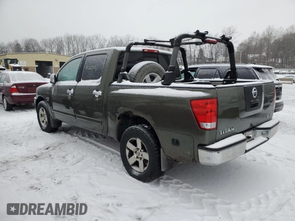 2004 Nissan Titan LE z VIN 1N6AA07B84N519070, wystawiony jako Copart lot #44267185 z przebiegiem 325 656 mil mil oraz Czysty tytuł • Clean title. Historia ofert i sprzedaży dostępna na DreamBid. Obrazek 2.