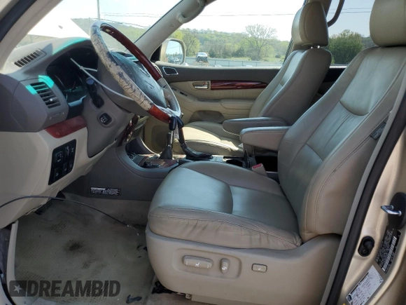 2008 Lexus GX 470 z VIN JTJBT20X680154357, wystawiony jako Copart lot #52054195 z przebiegiem 152 754 mil mil oraz Czysty tytuł • Clean title. Historia ofert i sprzedaży dostępna na DreamBid. Obrazek 7.