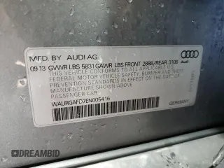 2014 Audi A8 3.0T z VIN WAURGAFD7EN005416, wystawiony jako Copart lot #42625745 z przebiegiem 141 244 mil mil oraz Szkoda całkowita • Salvage title. Historia ofert i sprzedaży dostępna na DreamBid. Obrazek 13.
