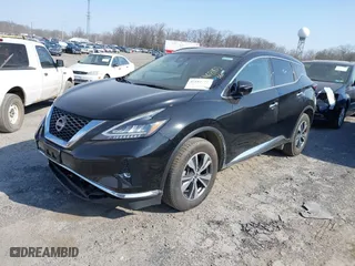 2023 Nissan Murano SV with VIN 5N1AZ2BS0PC132250, listed as a IAAI auction lot 41681155 with 45,067 mi miles. Bid and sale history available at carsss.com. Image 2.