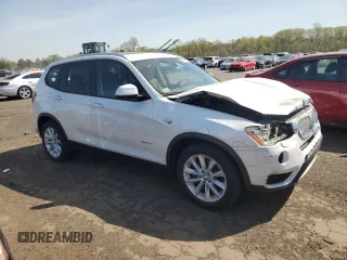 2017 BMW X3 xDrive28i with VIN 5UXWX9C33H0W69079, listed as a Copart auction lot 54417295 with 41,385 mi miles and Salvage Title. Bid and sale history available at DreamBid. Image 4.