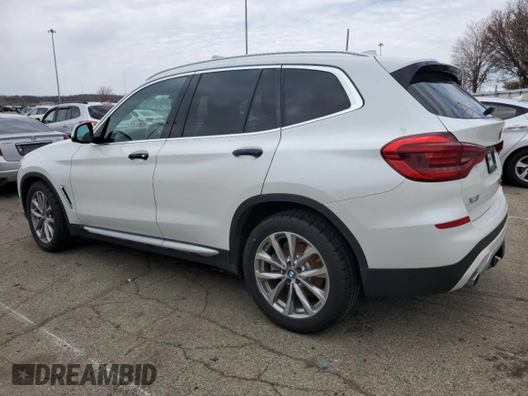 2018 BMW X3 xDrive30i with VIN 5UXTR9C54JLD72876, listed as a Copart auction lot 49779115 with 86,105 mi miles and Salvage Title. Bid and sale history available at DreamBid. Image 2.