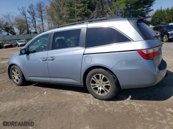 2011 Honda Odyssey EX-L with VIN 5FNRL5H65BB097642, listed as a Copart auction lot 51408045 with 314,944 mi miles and Salvage Title. Bid and sale history available at carsss.com. Image 2.