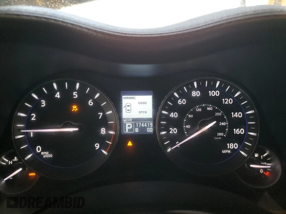 2011 Infiniti M37 with VIN JN1BY1APXBM324526, listed as a Copart auction lot 54580094 with 174,419 mi miles and Clean Title. Bid and sale history available at carsss.com. Image 9.