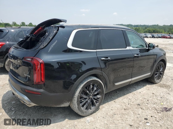2020 Kia Telluride SX with VIN 5XYP5DHC2LG078042, listed as a Copart auction lot 58500965 with 32,040 mi miles and Salvage title. Bid and sale history available at DreamBid. Image 3.