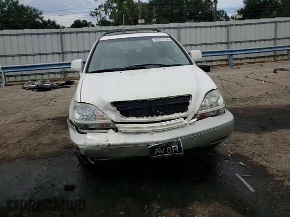 2001 Lexus RX 300 with VIN JTJGF10U910091368, listed as a Copart auction lot 69327224 with 151,106 mi miles and Salvage Title. Bid and sale history available at carsss.com. Image 12.