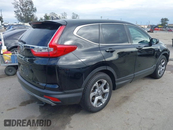 2017 Honda CR-V EX-L with VIN 7FARW1H87HE019328, listed as a IAAI auction lot 41756130 with 62,763 mi miles. Bid and sale history available at carsss.com. Image 4.