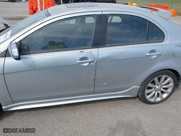 2010 Mitsubishi Lancer GTS with VIN JA32X8HWXAU010281, listed as a IAAI auction lot 41675417 with 101,502 mi miles. Bid and sale history available at carsss.com. Image 6.