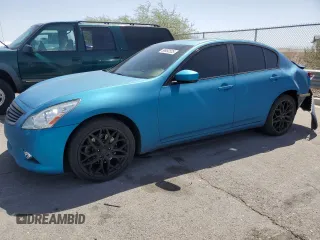 2012 Infiniti G25 Journey with VIN JN1DV6AP6CM701384, listed as a Copart auction lot 56952525 with 145,599 mi miles and Salvage title. Bid and sale history available at DreamBid. Image 1.