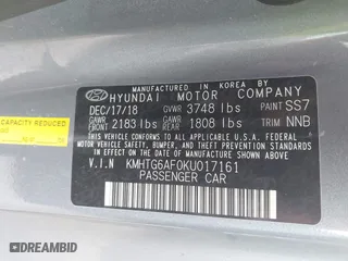 2019 Hyundai Veloster 2.0 with VIN KMHTG6AF0KU017161, listed as a IAAI auction lot 42104203 with 92,420 mi miles. Bid and sale history available at carsss.com. Image 9.