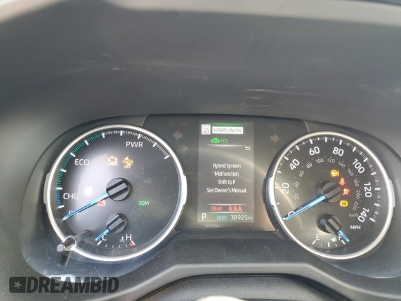 2022 Toyota RAV4 Hybrid XLE Premium with VIN 4T3B6RFV5NU084690, listed as a Copart auction lot 61301965 with 38,925 mi miles and Salvage title. Bid and sale history available at DreamBid. Image 9.