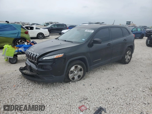 2017 Jeep Cherokee Sport with VIN 1C4PJLAB0HW669519, listed as a Copart auction lot 50829425 with 138,190 mi miles and Salvage Title. Bid and sale history available at carsss.com. Image 1.