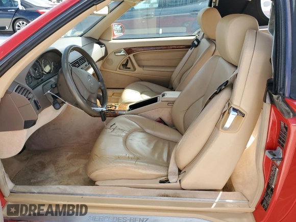 1999 Mercedes-Benz SL-Class with VIN WDBFA68F0XF178838, listed as a Copart auction lot 77040434 with 0 mi miles and Salvage Title. Bid and sale history available at carsss.com. Image 7.