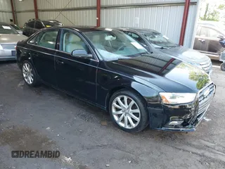 2013 Audi A4 Premium Plus with VIN WAUFFAFL1DN044773, listed as a IAAI auction lot 42467314 with 114,661 mi miles and . Bid and sale history available at DreamBid. Image 1.