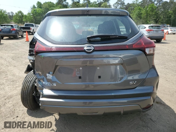 2023 Nissan Kicks SV with VIN 3N1CP5CV7PL498968, listed as a Copart auction lot 52902295 with 10,112 mi miles and Salvage Title. Bid and sale history available at DreamBid. Image 6.