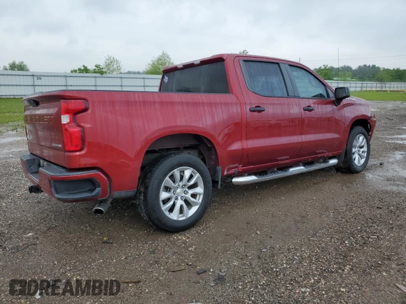 2020 Chevrolet Silverado 1500 Custom with VIN 3GCPWBEH6LG115807, listed as a Copart auction lot 54143865 with 107,807 mi miles and Salvage Title. Bid and sale history available at DreamBid. Image 3.