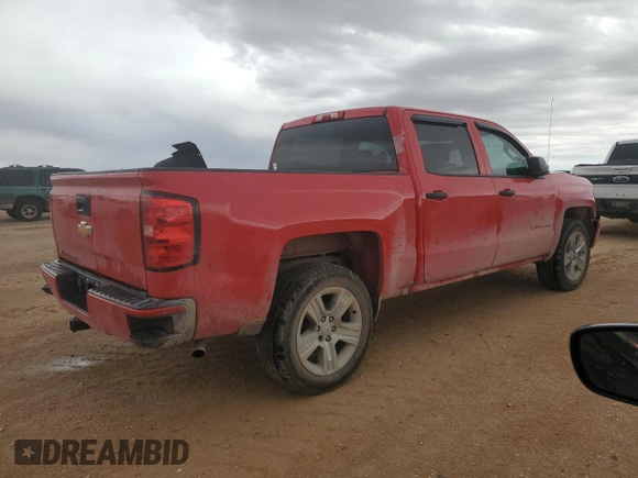 2018 Chevrolet Silverado 1500 Custom with VIN 3GCPCPEC7JG388830, listed as a Copart auction lot 78947194 with 81,508 mi miles and Salvage Title. Bid and sale history available at DreamBid. Image 3.