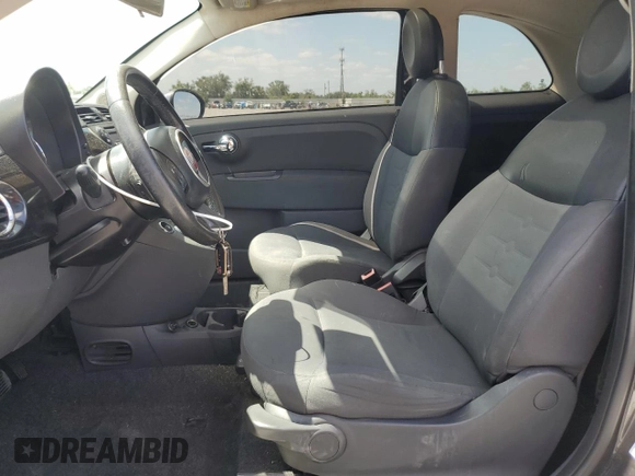 2012 FIAT 500 Pop with VIN 3C3CFFAR4CT106202, listed as a Copart auction lot 55217065 with 124,402 mi miles and Clean Title. Bid and sale history available at carsss.com. Image 7.